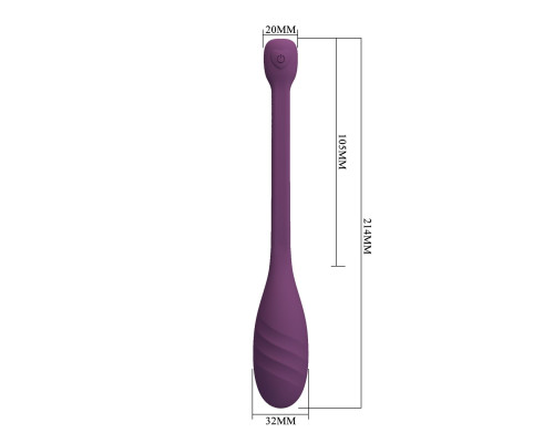 Фиолетовое интерактивное виброяйцо Leviathan