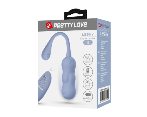 Голубое виброяйцо Leshy с пультом ДУ