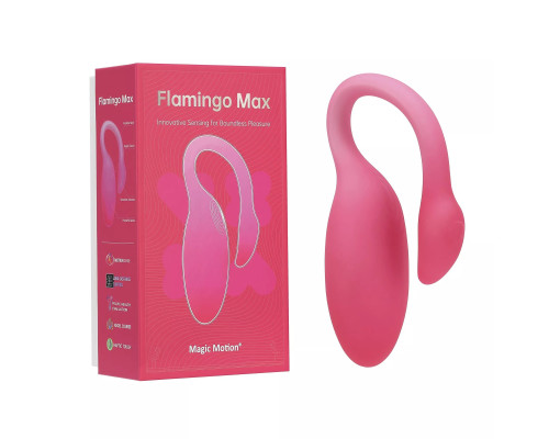 Розовый вибратор Magic Motion Flamingo Max