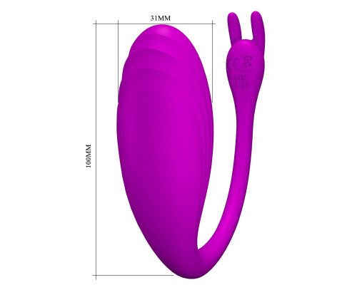 Лиловое виброяйцо Catalina с управлением через приложение