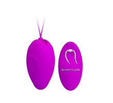 Лиловое виброяйцо Hyper EGG с пультом ДУ и силиконовой оболочкой