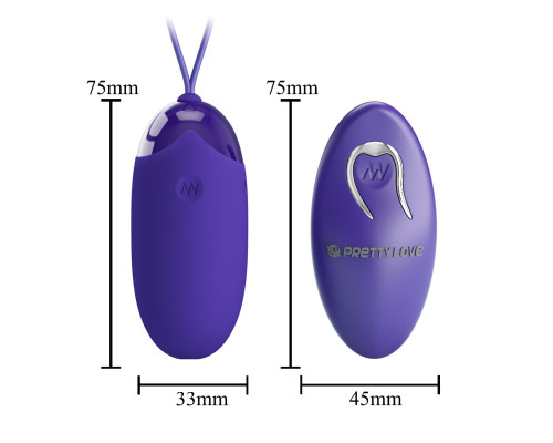 Фиолетовое виброяйцо Berger-Yourth с пультом ДУ