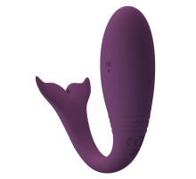 Фиолетовый вибратор-кит Jayleen с управлением через приложение