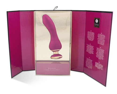 Малиновый вибростимулятор SANYA - 18,5 см.