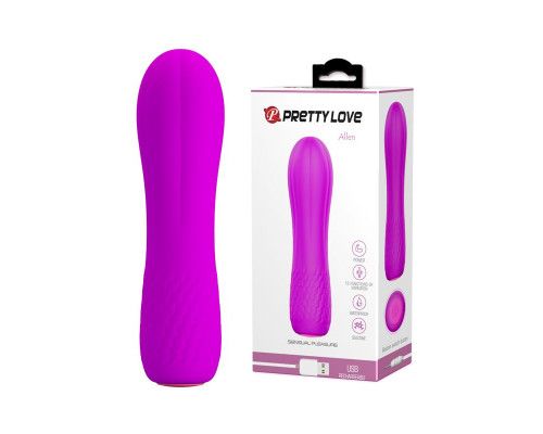 Лиловый мини-вибратор Allen - 11,6 см.
