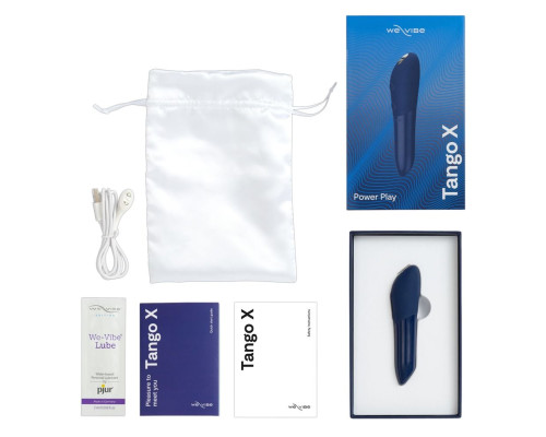 Синяя водонепроницаемая вибропуля We-Vibe Tango X