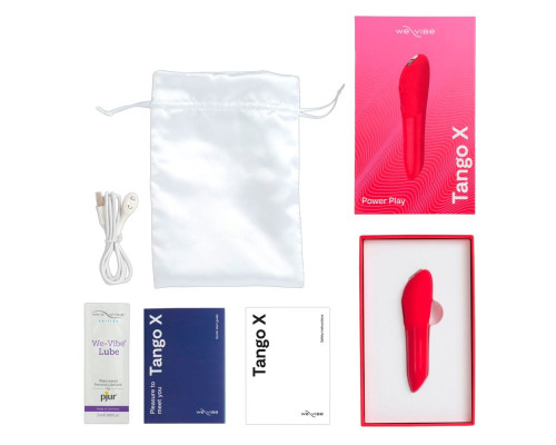 Красная водонепроницаемая вибропуля We-Vibe Tango X