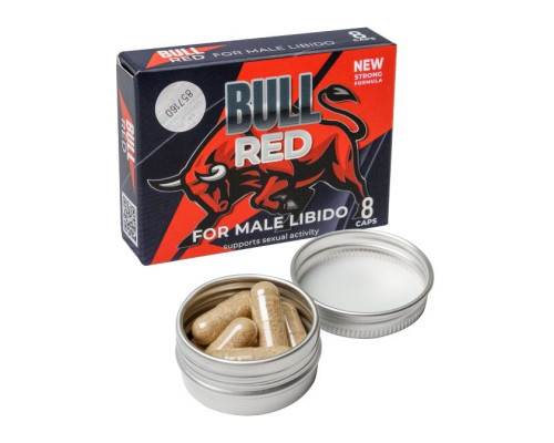 Пищевой концентрат для мужчин BULL RED - 8 капсул