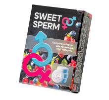Шипучие таблетки для мужчин Sweet Sperm для изменения вкуса спермы (4 шт. по 0,5 гр.)