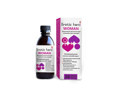 Женский биогенный концентрат для повышения либидо Erotic hard Woman - 250 мл.