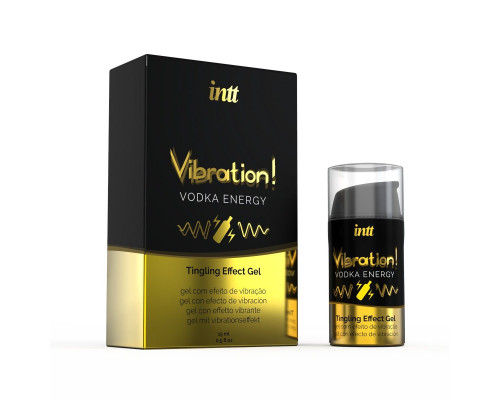 Жидкий интимный гель с эффектом вибрации Vibration! Vodka Energy - 15 мл.