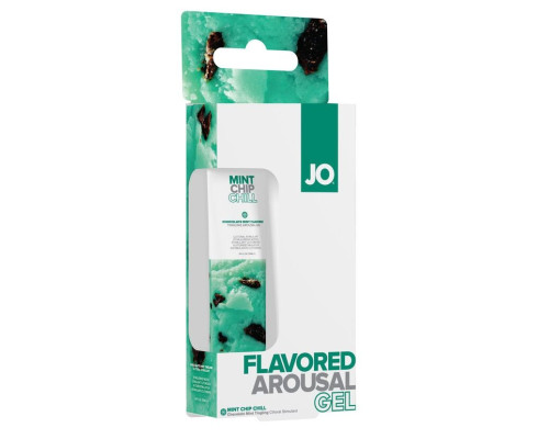 Стимулирующий клиторальный гель со вкусом мятного шоколада JO Mint Chip Chill - 10 мл.