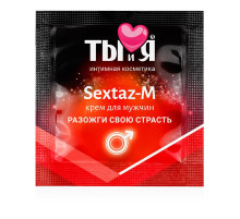 Возбуждающий крем Sextaz-M для мужчин в одноразовой упаковке - 1,5 гр.