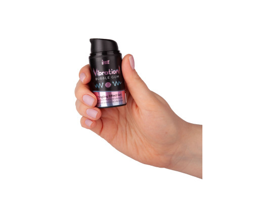 Жидкий интимный гель с эффектом вибрации Vibration! Bubble Gum - 15 мл.