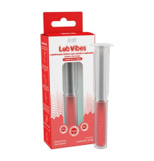 Интимная смазка на водной основе Lub Vibes со вкусом клубники и эффектом вибрации - 5 гр.