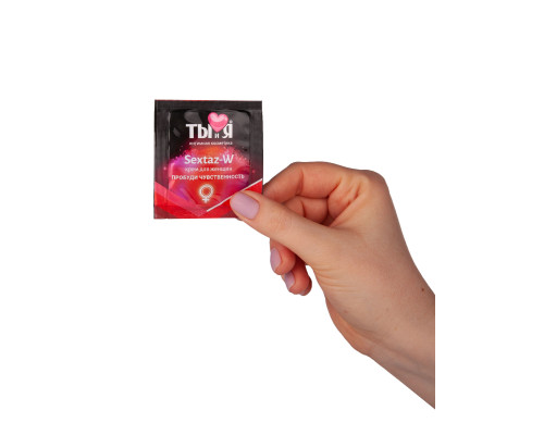 Возбуждающий крем для женщин Sextaz-W в одноразовой упаковке - 1,5 гр.