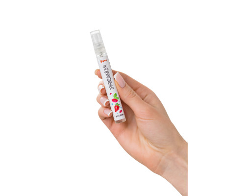 Охлаждающе-возбуждающий оральный спрей «Притягательный дуэт» со вкусом мяты и клубнки - 10 мл.