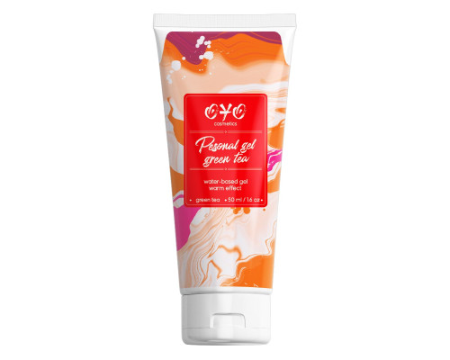 Интимная смазка на водной основе с согревающим эффектом OYO Personal Gel Green Tea - 50 мл.