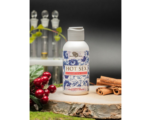 Согревающий и возбуждающий интимный гель-смазка HOT SEX - 100 мл.