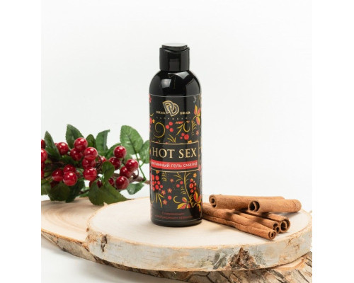 Согревающий и возбуждающий интимный гель-смазка HOT SEX - 200 мл.