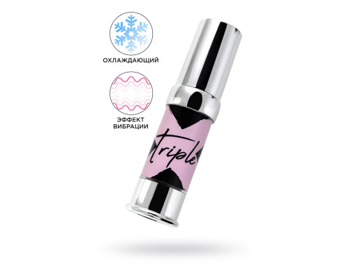 Возбуждающий гель с эффектом вибрации и охлаждения Triple X 3 in 1 Unisex Pleasure Enhancer Gel - 15 мл.