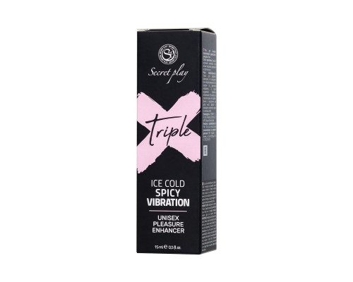 Возбуждающий гель с эффектом вибрации и охлаждения Triple X 3 in 1 Unisex Pleasure Enhancer Gel - 15 мл.