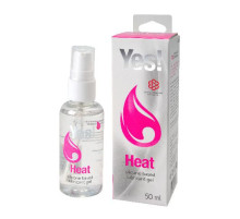 Возбуждающая силиконовая вагинальная смазка Yes Heat - 50 мл.