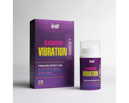 Стимулирующий гель с эффектом вибрации Blackberry Vibration - 15 мл.