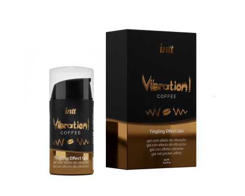 Жидкий интимный гель с эффектом вибрации Vibration! Coffee - 15 мл.