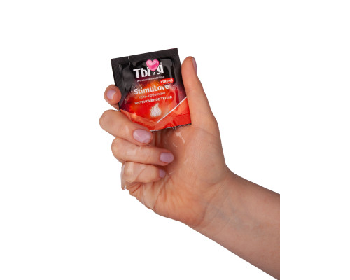 Разогревающий гель-лубрикант Stimulove Strong в одноразовой упаковке - 4 гр.