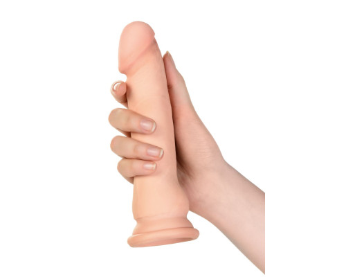 Телесный ротатор-реалистик Elite на присоске - 21 см.
