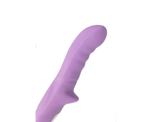 Сиреневый вибратор-ротатор Merry-Gor - 20,7 см.