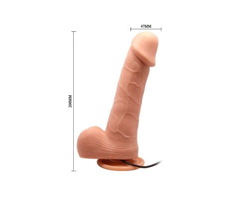 Телесный вибромассажер-ротатор Ken - 20 см.