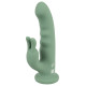 Зеленый вибратор-ротатор Luvio - 19,3 см.