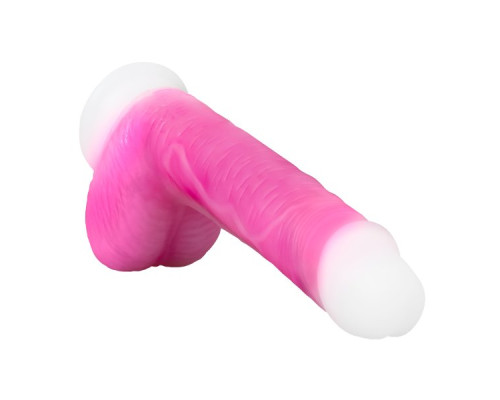Розовый ротатор-реалистик Roxy 8 Inch Gyrating Dildo - 21,6 см.