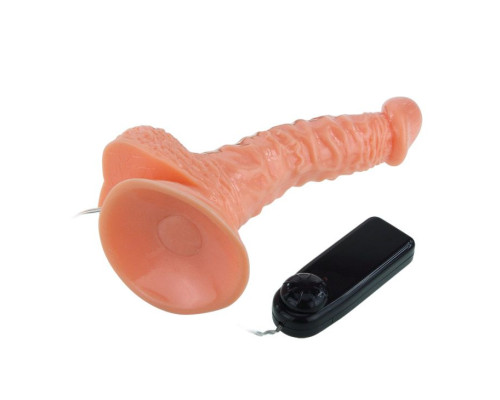 Реалистичный ротатор на присоске Super Rota Dong - 21 см.