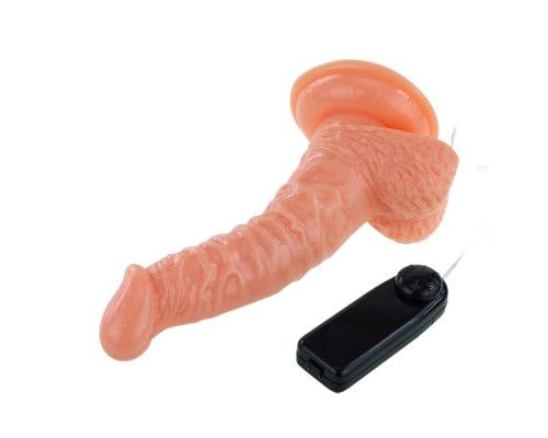 Реалистичный ротатор на присоске Super Rota Dong - 21 см.