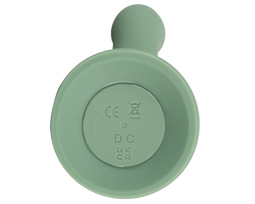 Зеленый вибратор-ротатор Luvio - 19,3 см.