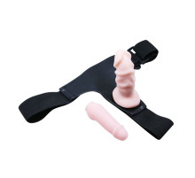 Страпон Jessica с двумя фаллическими насадками - 10 и 10,5 см.