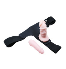 Страпон Jessica с двумя фаллическими насадками - 10 и 10,5 см.