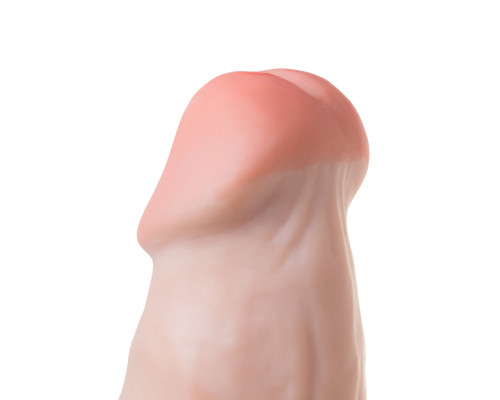 Гигантский фаллоимитатор на присоске в комплекте с трусиками - 33 см.