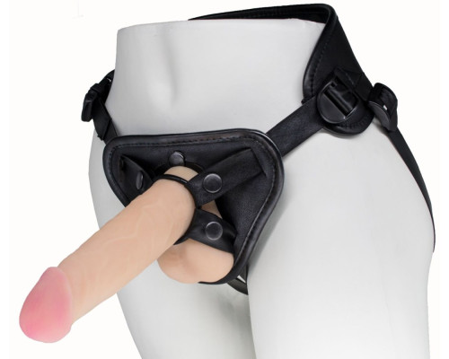 Пояс харнесс BEST UNI strap с 2 насадками - 18 и 22 см.