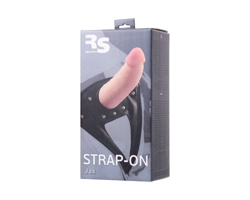 Телесный страпон на трусиках Realstick Jax - 17,9 см.