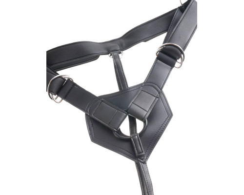 Телесный страпон Strap-on Harness Cock - 15,2 см.