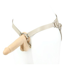 Универсальный пояс с кольцом и реалистичной насадкой - 18 см.