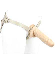 Телесный поясной фаллоимитатор - 22 см.