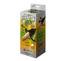 Пояс-трусики с 2 насадками Exotic-Sara - 16,5 см.