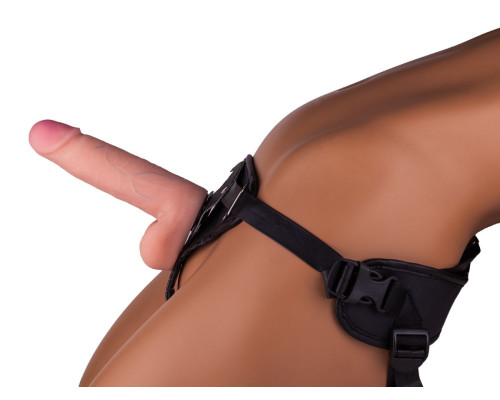 Кожаный пояс харнесс премиум класса WOMAN LONG(S) с 3 насадками