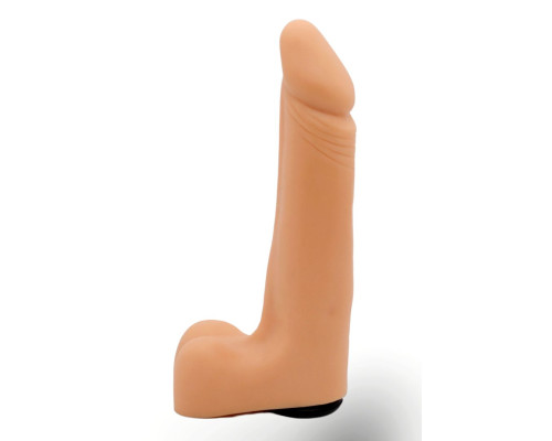 Реалистичный фаллоимитатор на трусиках с плугом - 18,5 см.