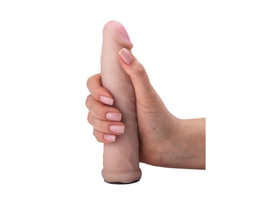 Женский страпон LESBI с вагинальной пробочкой - 17 см.